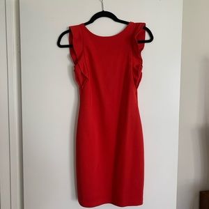 Red cocktail dress